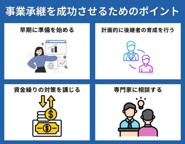 事業承継を成功させるためのポイント