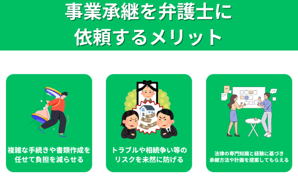 事業承継を弁護士に依頼するメリットが分かる画像