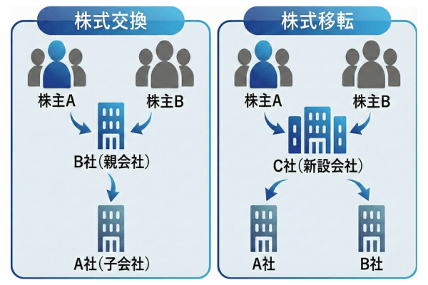 株式交換と株式移転の違い