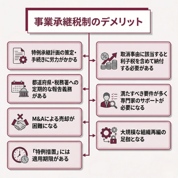 事業承継税制のデメリット