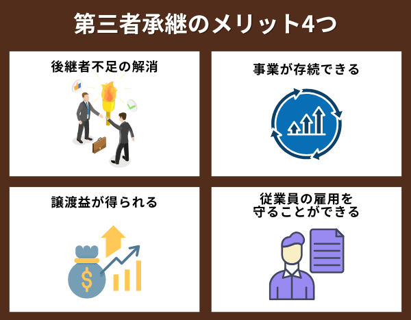 第三者承継のメリット4つ