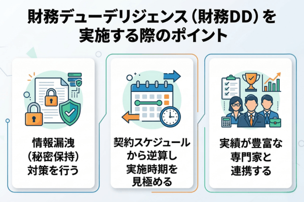 財務デューデリジェンス(財務DD)を実施する際のポイント