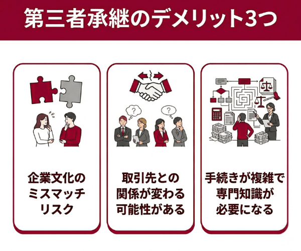 第三者承継のデメリット3つ