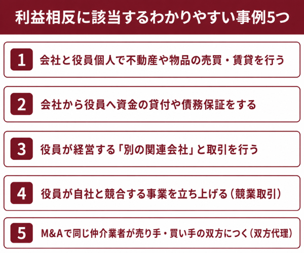 利益相反に該当するわかりやすい事例5つ