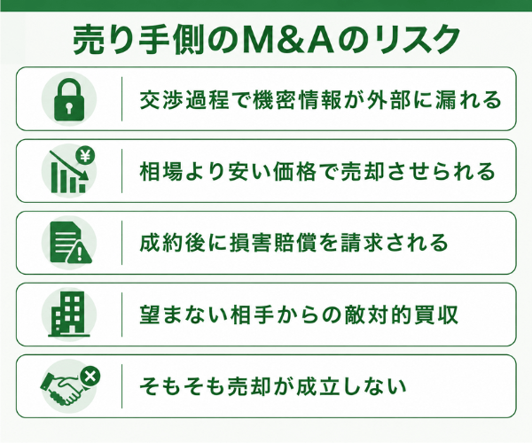 売り手側のM&Aのリスク