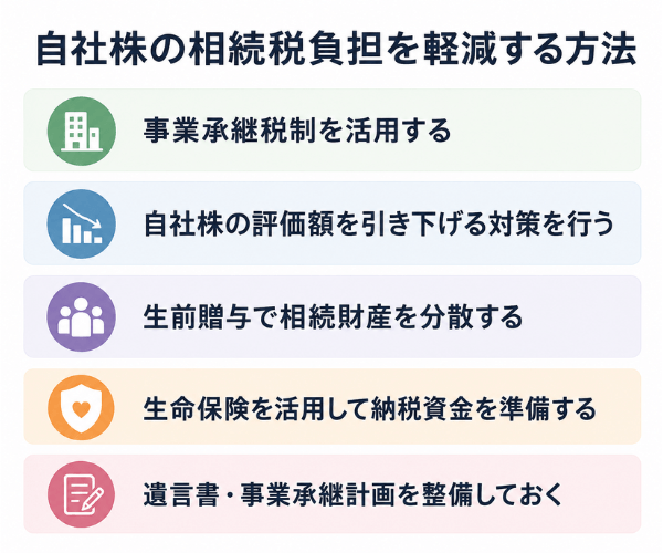 自社株の相続税負担を軽減する方法